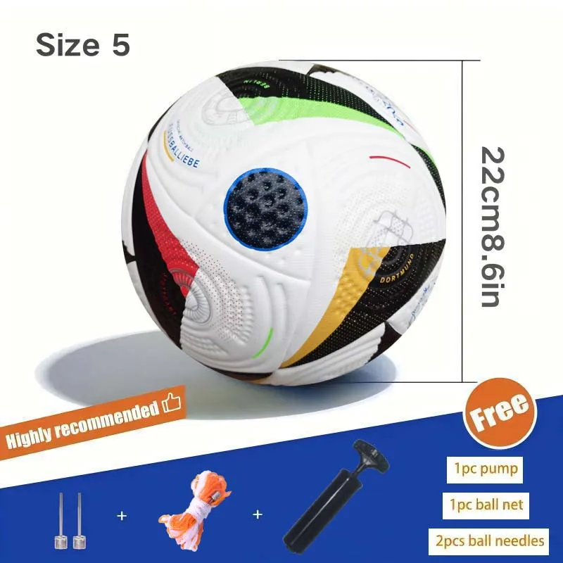 Football No. 5 Standard High Quality Soft Pu Seamless Professional Outdoor Sports Alliance Hot Rubber Football Training Competition Football