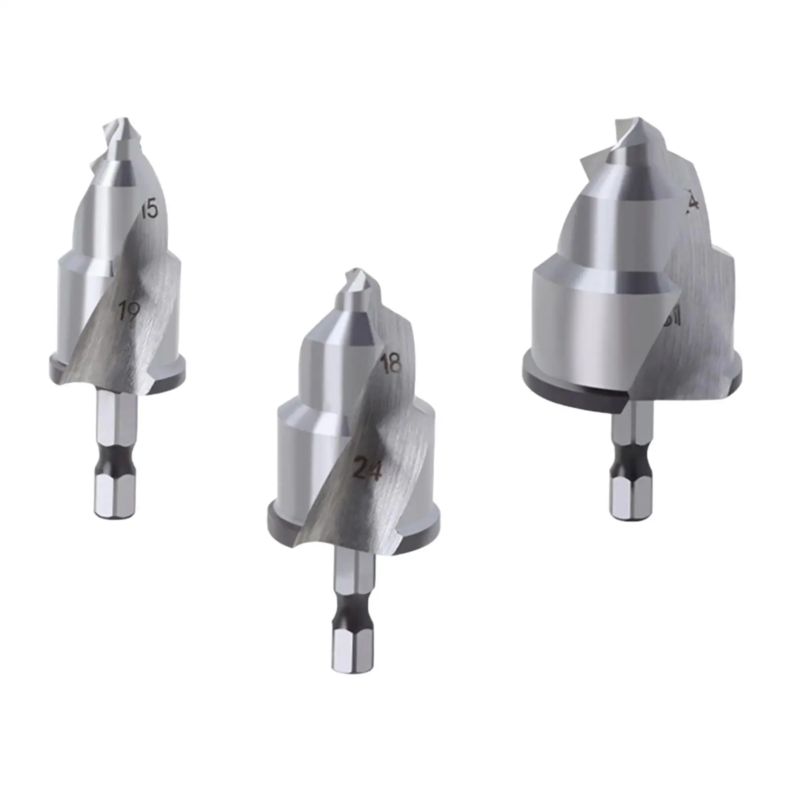 3Pcs Ppr Lifting Stepped Drills Wear Resistant Multifunctional 20/25/32mm