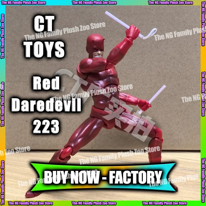 

In Stock Ct Toys Daredevil Red Mafex 223 Black 999 Comic Version SHF Anime Action Figure Figurine Statue Model Gifts Kid Toys