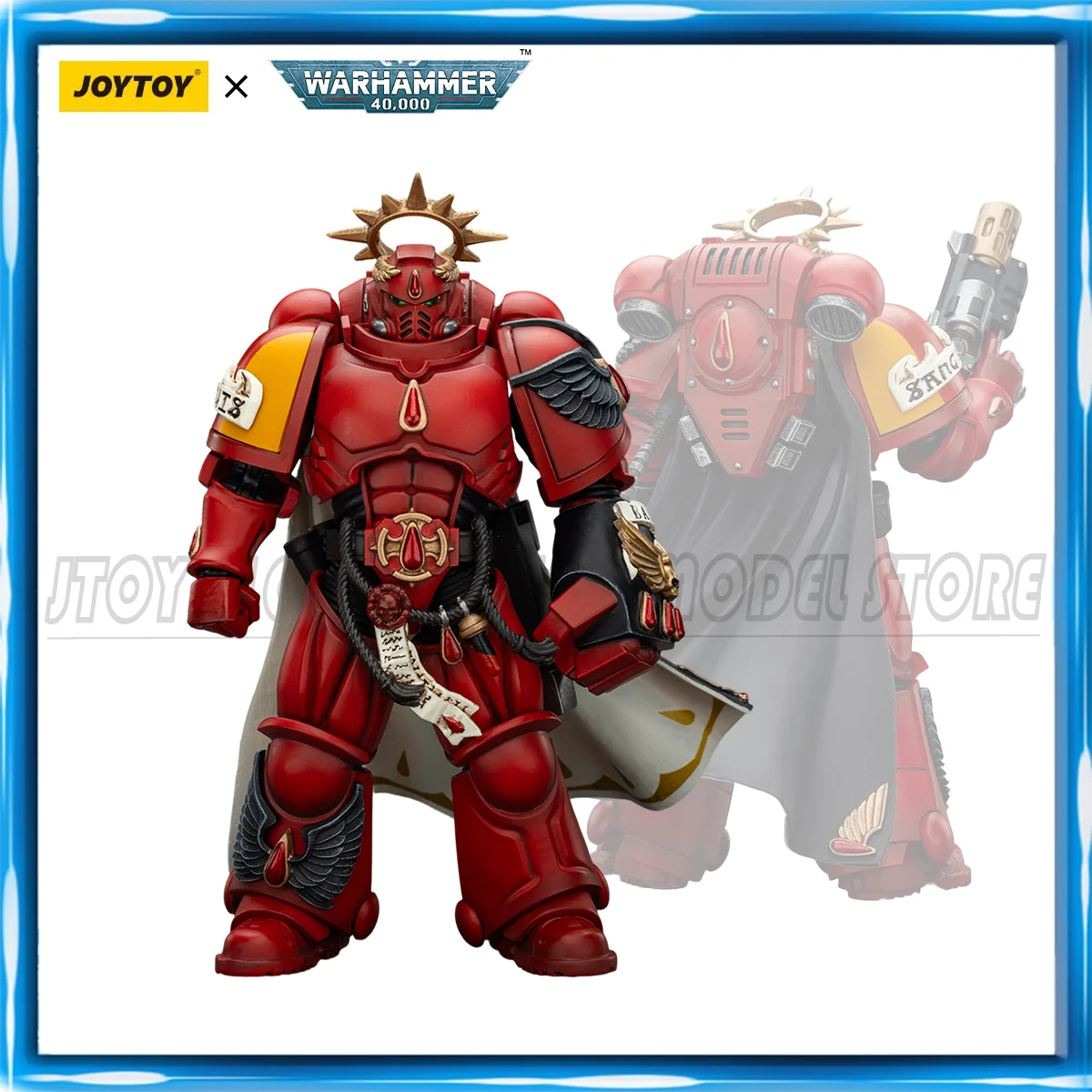 

[Pre Sale]JOYTOY 1/18 Action Figure Warhammer 40K Blood Angels Captain with Inferno Pistol & Power Fist figure toys