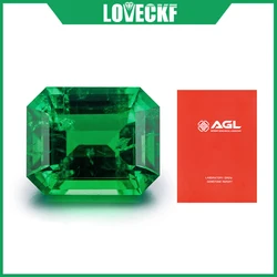Top Quality Hand-cutting Lab Grown Emerald Stone Colombian Emerald Gemstone Diamond Emerald Cut With AGL Certificate