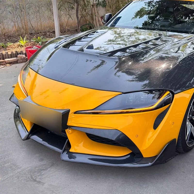 

For Toyota Supra A90 A91 MK5 Front Lip Carbon Fiber Front Bumper Front Shovel Spoiler Surround Accessories