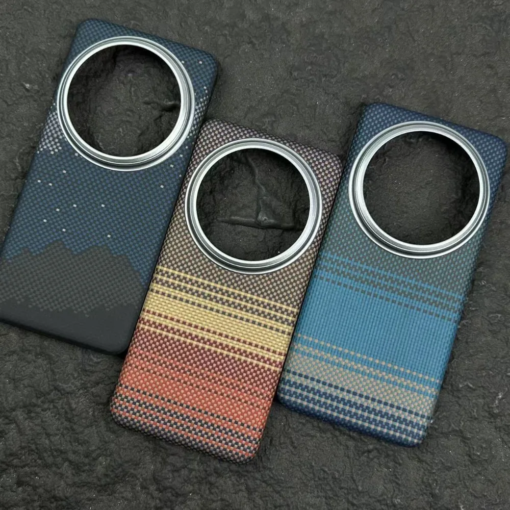 For xiaomi 15ultra Aramid Fiber Mobile Phone Case Magnetic Suction Magsafe Charging Shell 15 Ultra Carbon Fiber Protective Cover