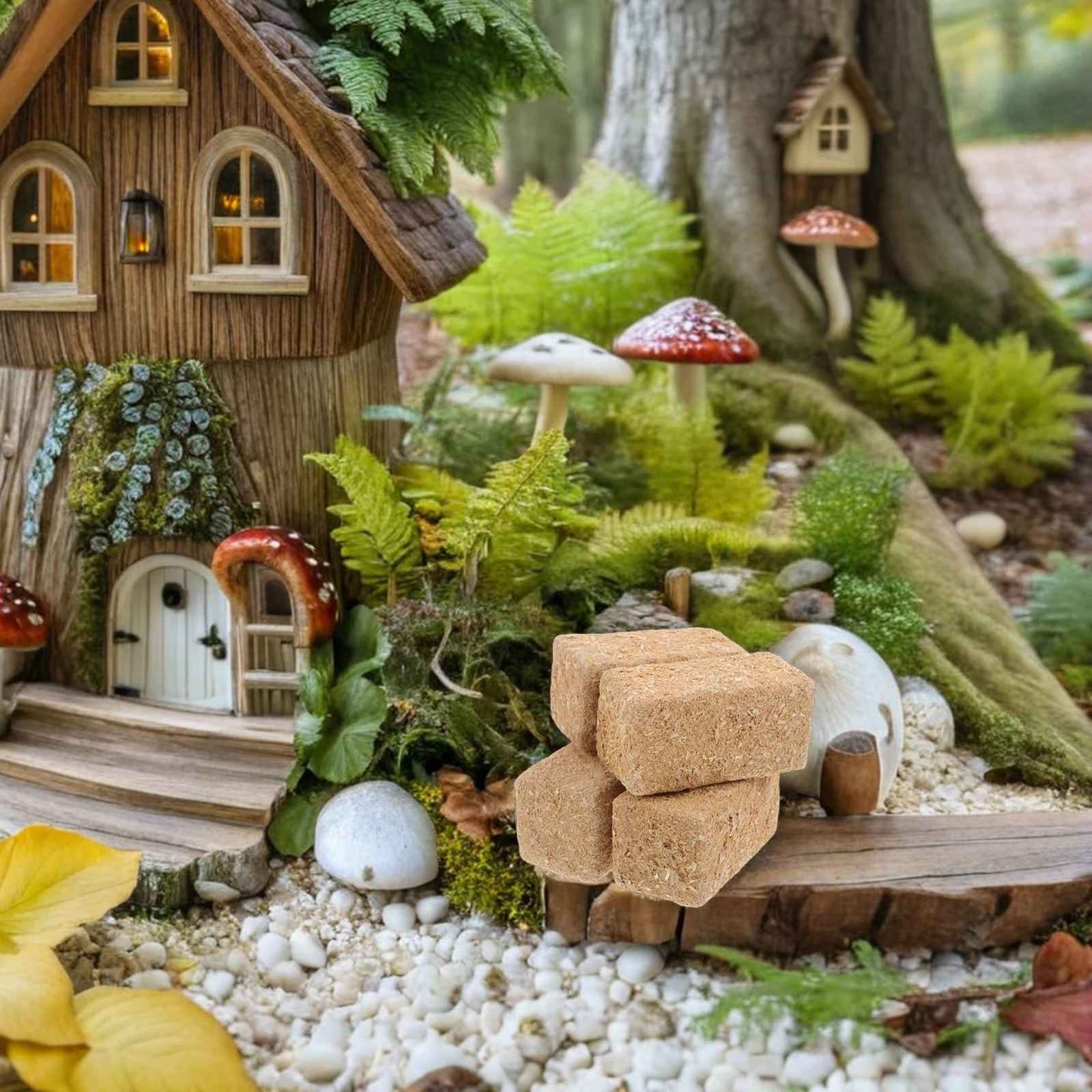 

4 комплекта, миниатюрные деревянные тюки из сена, фермерские украшения для дня рождения, искусственные игрушки, ремесла, соломинки, деревянные принадлежности