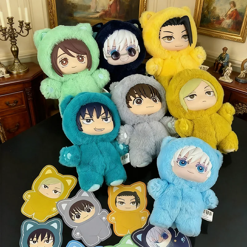 CALDO Genuino Kawaii Jujutsu Kaisen 2 Orecchio di Gatto Peluche Serie Cieco Scatola Mistero Anime Decorazione Della Stanza Giocattolo Raccogliere Regalo Festviale