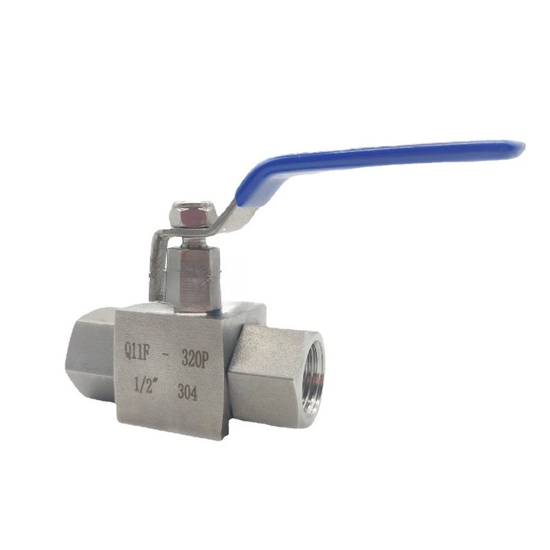 For 304 Stainless Steel High Pressure Ball Valve 2 Points 4 Points Hydraulic Wire Valve Q11F-320P1/41/2 Internal Thread Ball