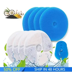 Filtre de fontaine à eau pour chat, 4 pièces, cercle professionnel amovible, réutilisable, filtre à charbon pour boisson
