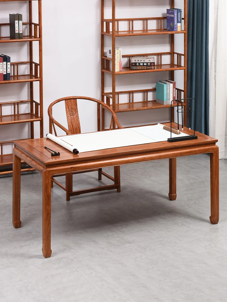 Chinese style solid wood calligraphy table