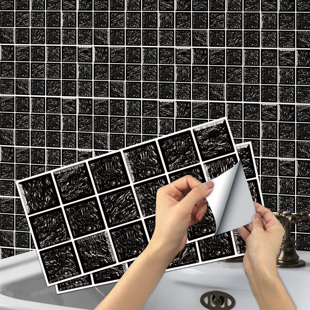 

6/12/24 pieces of wall tile stickers 30x15cm self-adhesive waterproof stickers used for kitchen and bathroom decoration