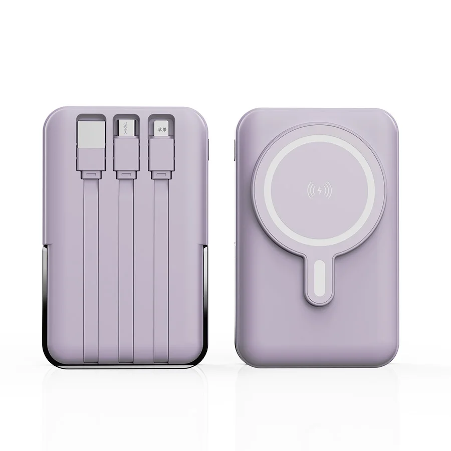 10000mAh Wireless Magnetic Power Bank Portable 22.5W Fast Charging For iPhone 17/16/15/14/13/12 Series Mobile Power with Back Clip and Bracket Desktop Charger
