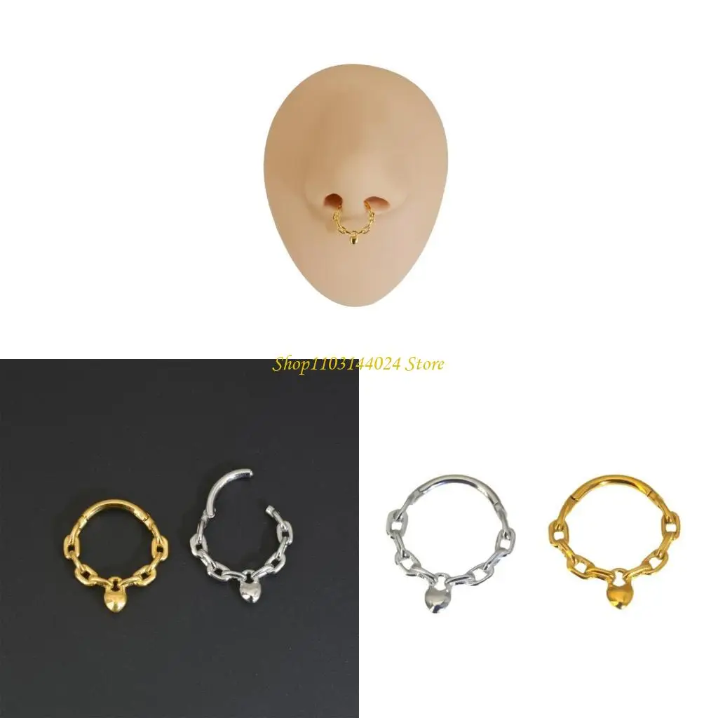 

N5KE FAHDABLE HEART ChANE SEPTUM Ювелирные изделия из нержавеющей стали.