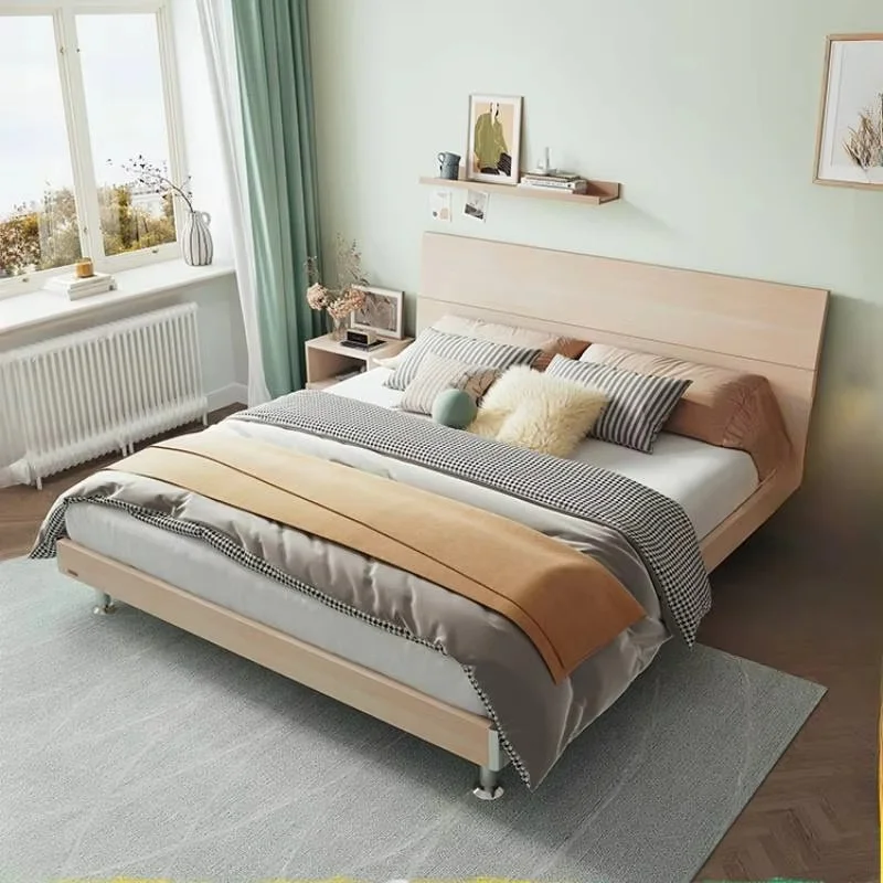 Elegant Headboard Double Bed Frame Platform Modern Under Storage Bed Frame Twin King Size Nightstands Cama De Casal Furniture