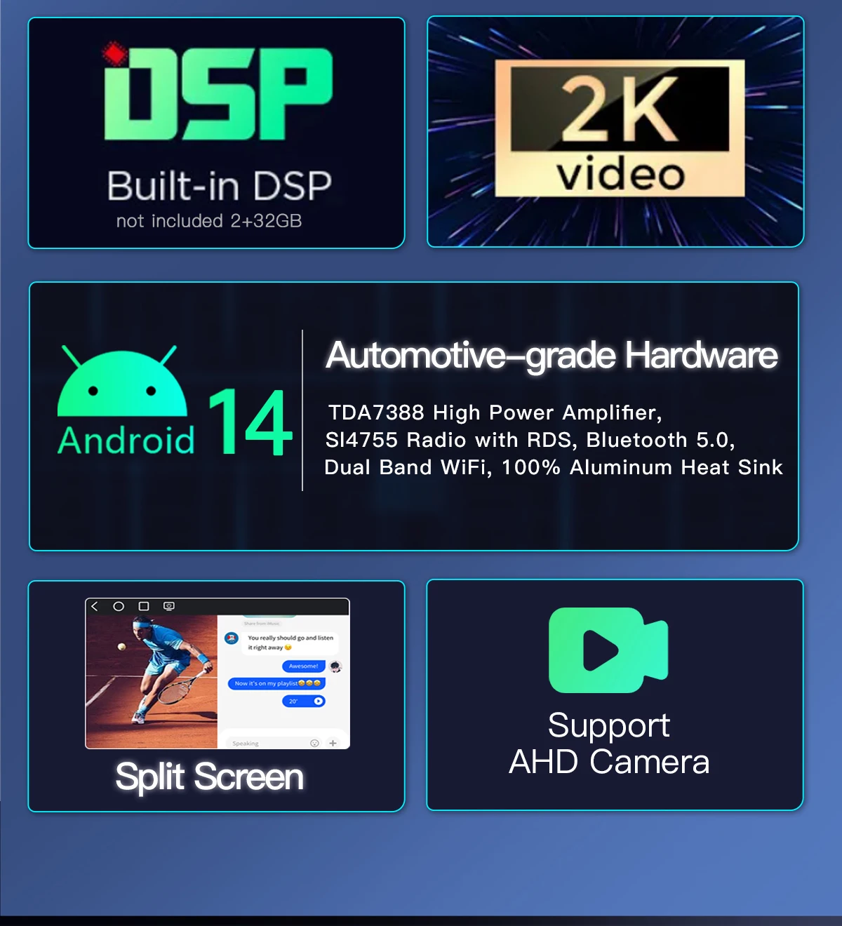 AutoRadio Android 14 con CarPlay Inalámbrico de 7" para FIAT 500 500C Abarth 2007-2015, Pantalla, Navegación GPS, Reproductor Multimedia para Auto, WiFi, Bluetooth, Unidad Principal Estéreo