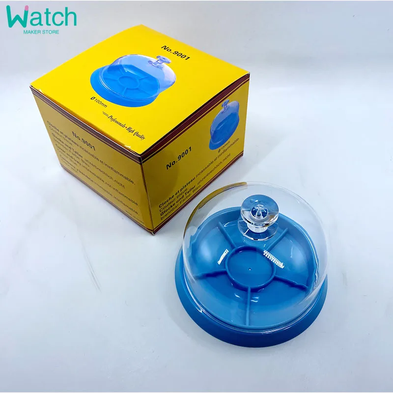 6 슬롯 시계 먼지 시트 커버 트레이 시계 운동 수리 도구 쥬얼리 도구 예비 보호기 시계 제조 업체 수리 도구