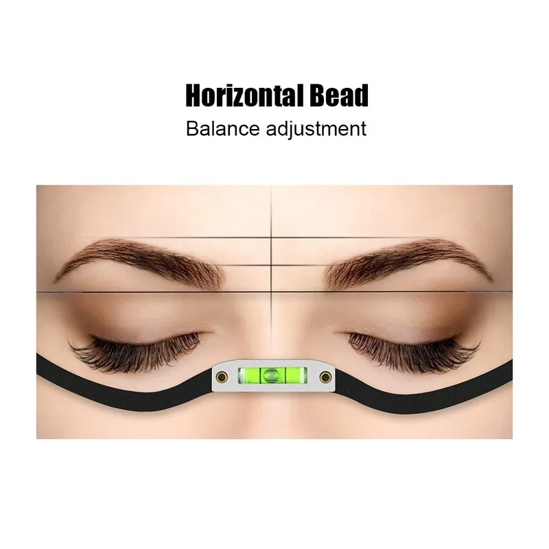 1Pcs Eyebrow Positioning String Mark Ruler Microblading Horizontal Bead Mapping For Permanent Makeup Measuring Brow Design