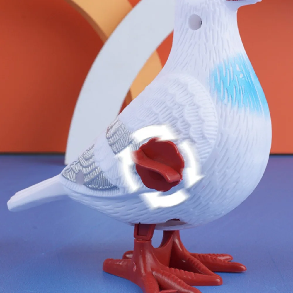 Plastic Clockwork Jumping Pigeon Toys for Kids, Cute Wind Up, Simulation Bird, Animals Jumping, Walking, Gift for Boy and Girl, Home Decor, 1pc