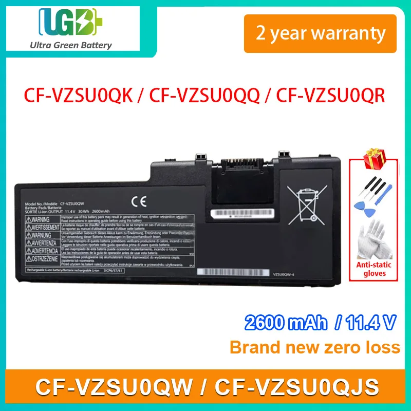 UGB New CF-VZSU0QW CF-VZSU0QJS CF-VZSU0QK CF-VZSU0QQ CF-VZSU0QR Battery For Panasonic FZ-A2 CF-20 CF-20A0205TD FZ-A2A203CA3