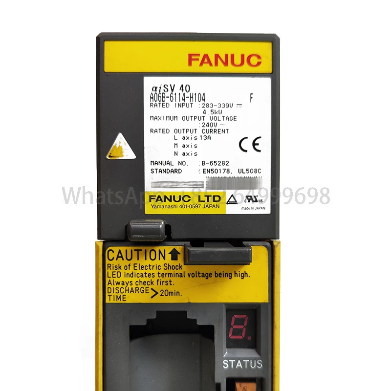 Penguat Servo A06B-6114-H104 Diuji Ok Untuk Mesin Sistem CNC