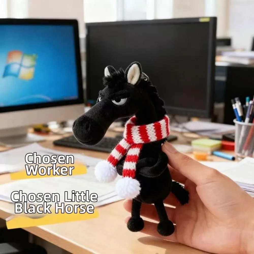 فريدة من نوعها 2026 الحصان التميمة الحصان دمية الكرتون المهر المفاتيح الحصان سنة التميمة دمية