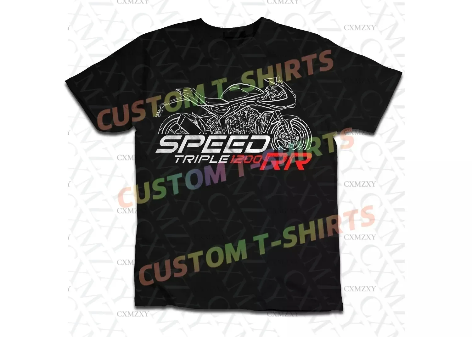 

2025 Men T Shirt Casual Triumphs Speed Triple 1200 RR Motorcycle for Riders T-shirt Graphic Summer 100% Cotton S-3XL Cool Tee