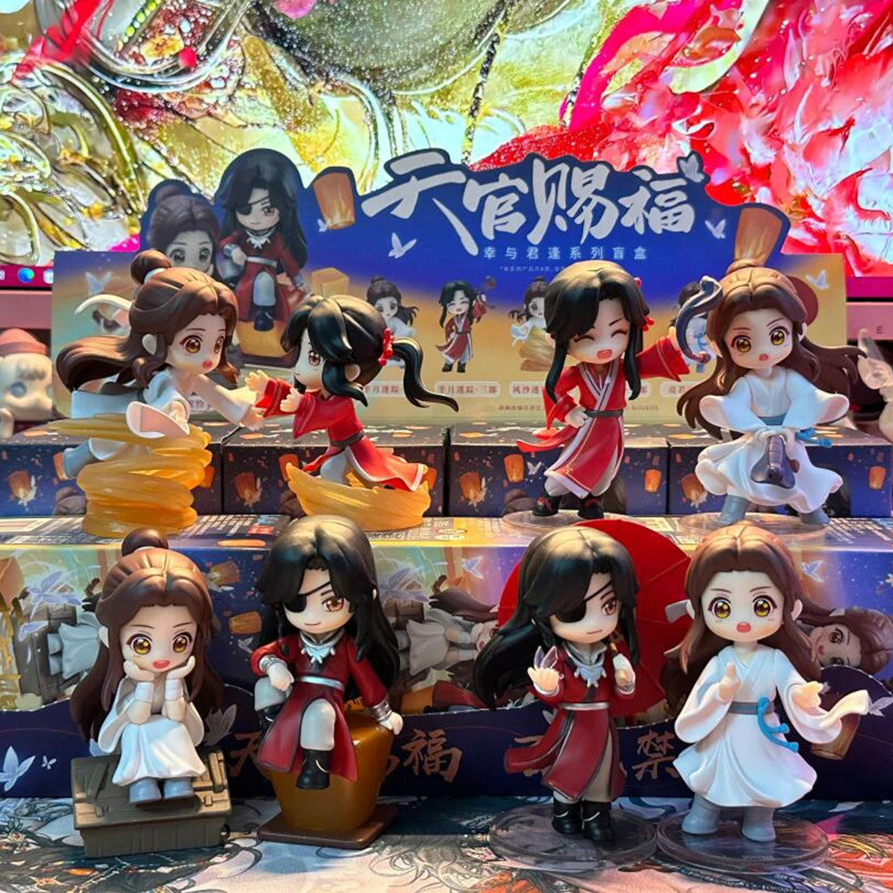 

Heaven Officials Blessing Blind Box Аниме Модель Xie Lian Hua Cheng Аниме Фигурки Тянь Гуань Ци Фу Коллекция Игрушек-сюрпризов Подарки