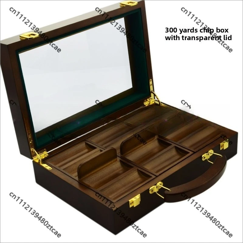 Solid Wood Poker Chip Storage Box 4 Optional Styles Hold Chips Up To 4cm Diameter Hold'em Game Chip Organizer Case