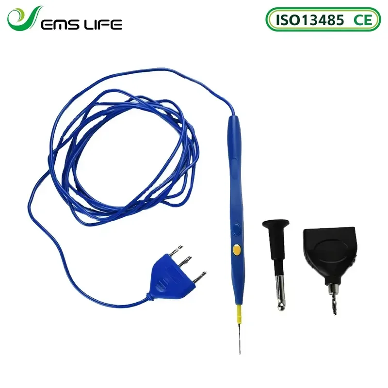 

Disposable Electric Pencil Adapter Cautery Handle ESU with 4.0mm 5.0mm Banana to 8mm Connector EMSLIFE CE Certified