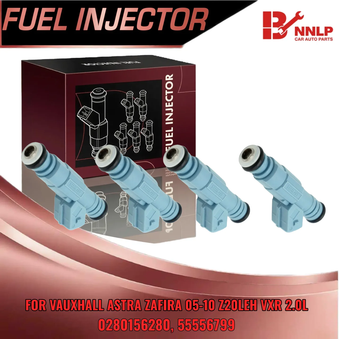 

4x Fuel Injectors For Vauxhall Astra For Vauxhall Zafira 2005 2006 2007 2008 2009 2010 Z20LEH VXR 20L 0280156280
