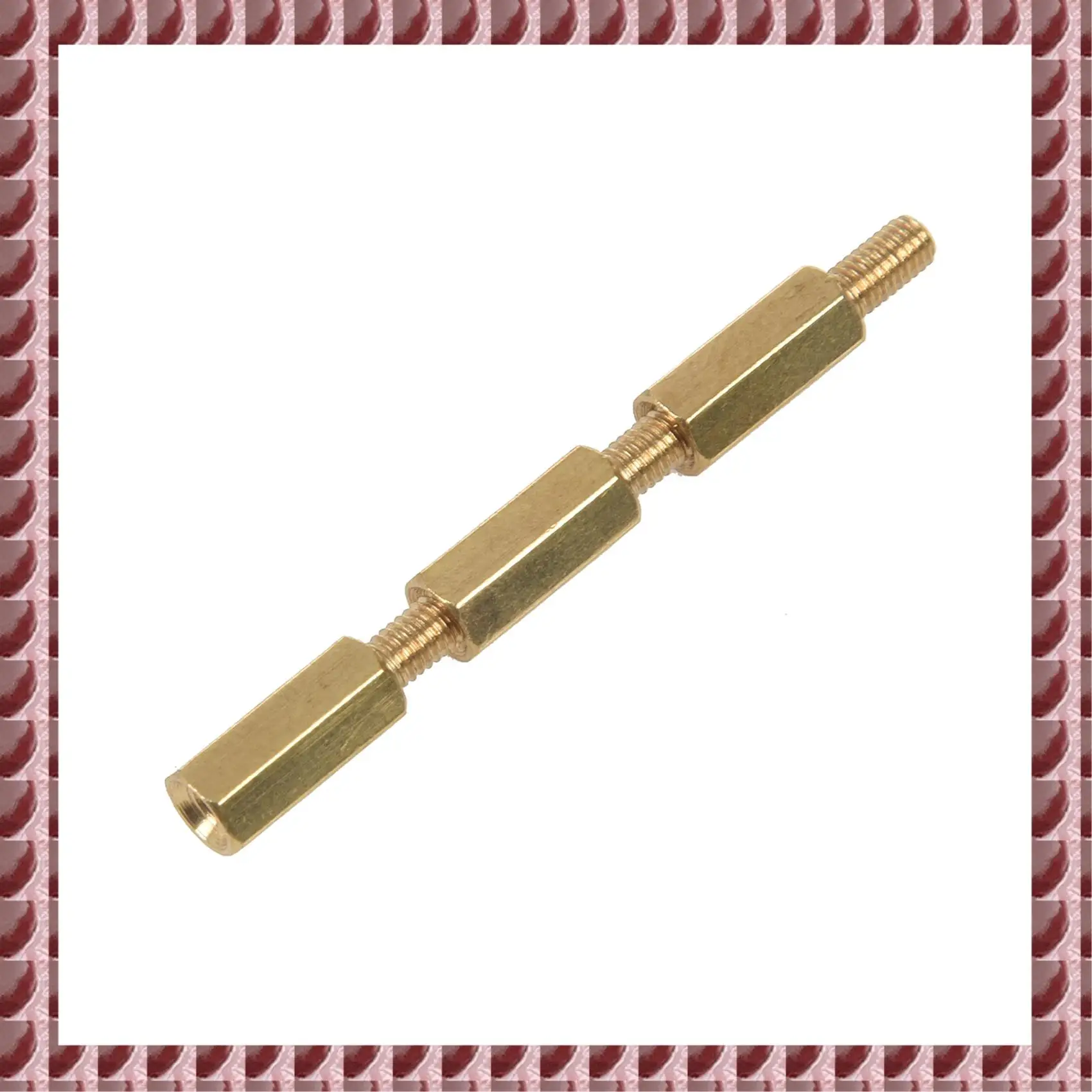 A95G 100 Pcs M3 Male X M3 Female 11Mm Length Brass Screw Thread PCB Stand-Off Spacers