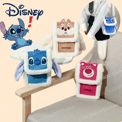 Disney Anime Series Shoulder Bags Stitch Plush Doll Crossbody Bag High Capacity Children Cute Soft Stuff Handbag Girls Gifts