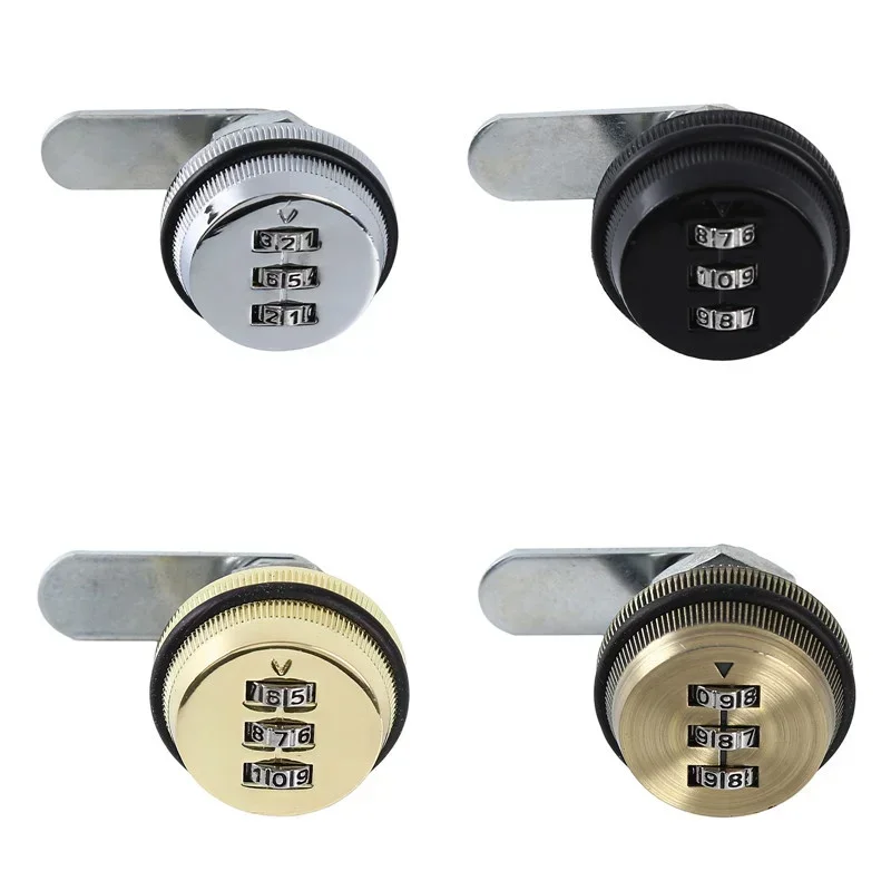 2021 3 Digit Combination Cam Lock 20-30mm Keyless Password Lock Mailbox Cabinet Mechanical Locks for Mailbox Cabinet Door