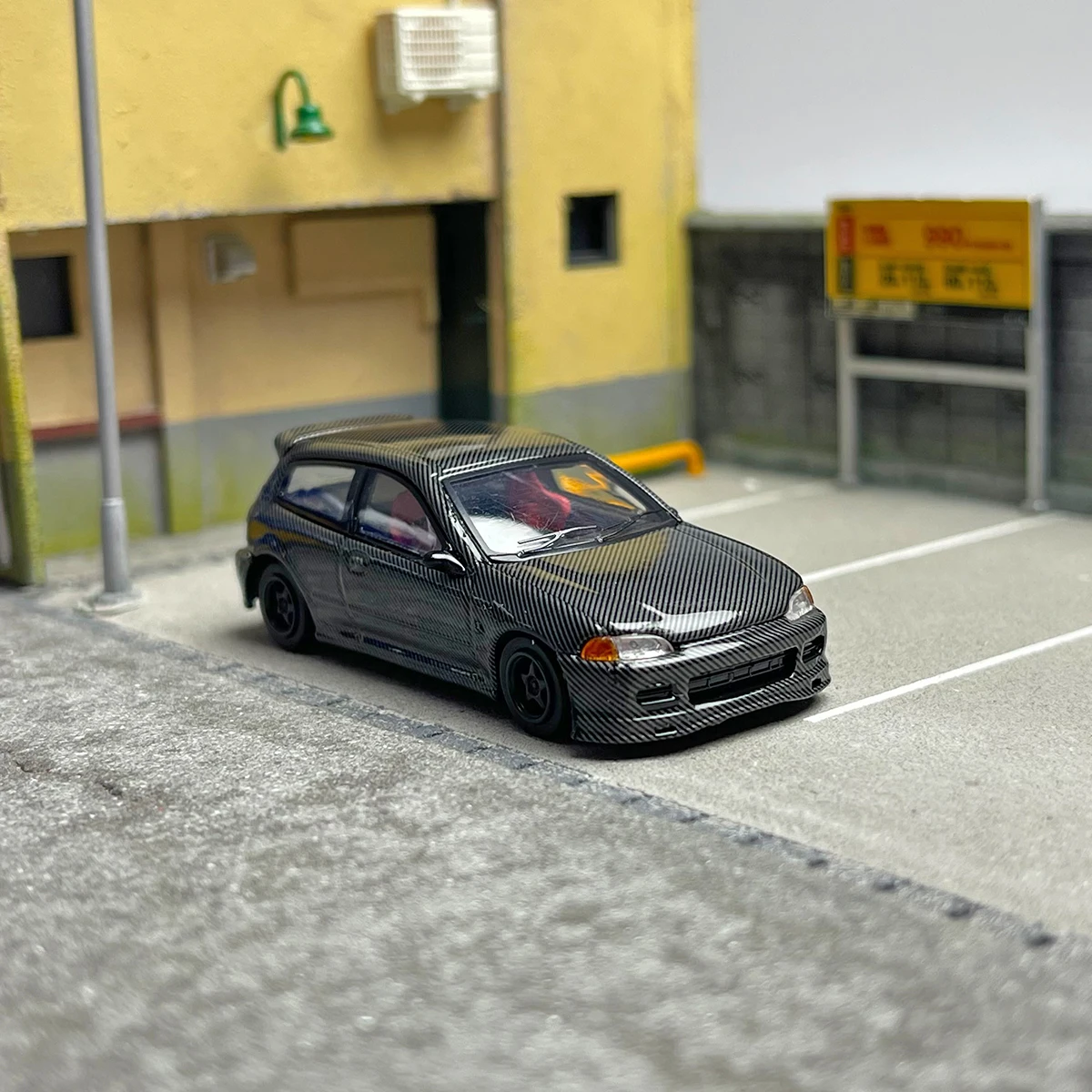 Modello di auto in lega Civic EG6 in scala 1:64