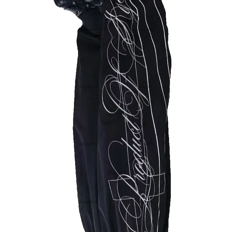 Nuevos pantalones de pierna ancha holgados de cintura alta Harajuku con letras de Hip-hop europeas y americanas para hombre, pantalones de chándal de gran tamaño Y2K a la moda informal para mujer