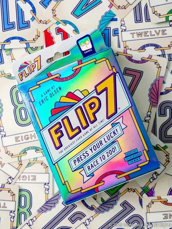 

Flip 7 Press Your Luck Card Game Race To 200 Family Party Board Game Fast Play Strategy Card Game Adults Travel Party Game Gift