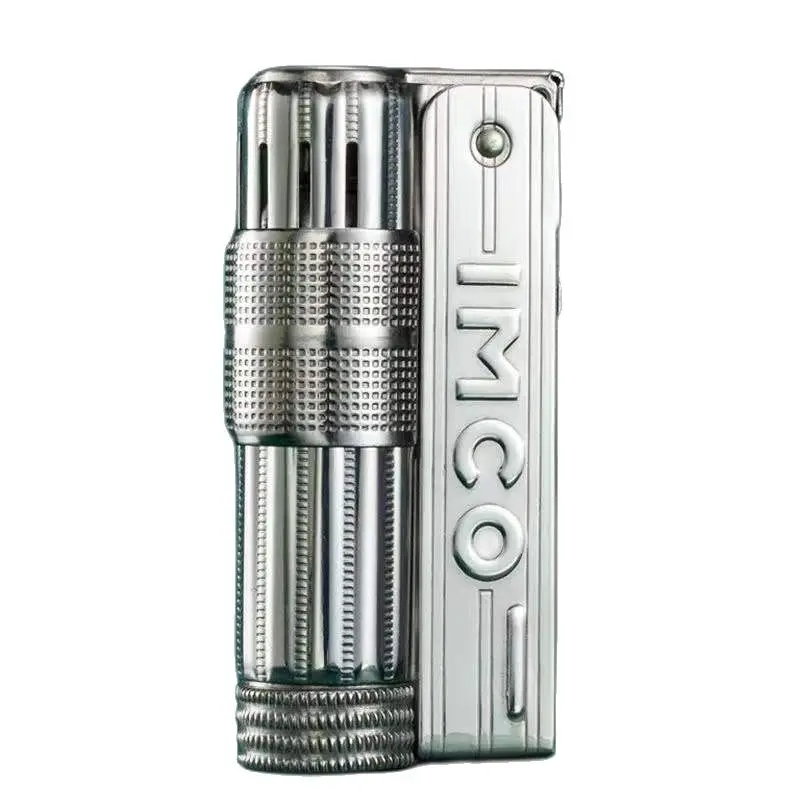 IMCO Original Stainless Steel Gasoline Lighter 6700 Metal Smoking Cigarette Lighter Triplex Gift