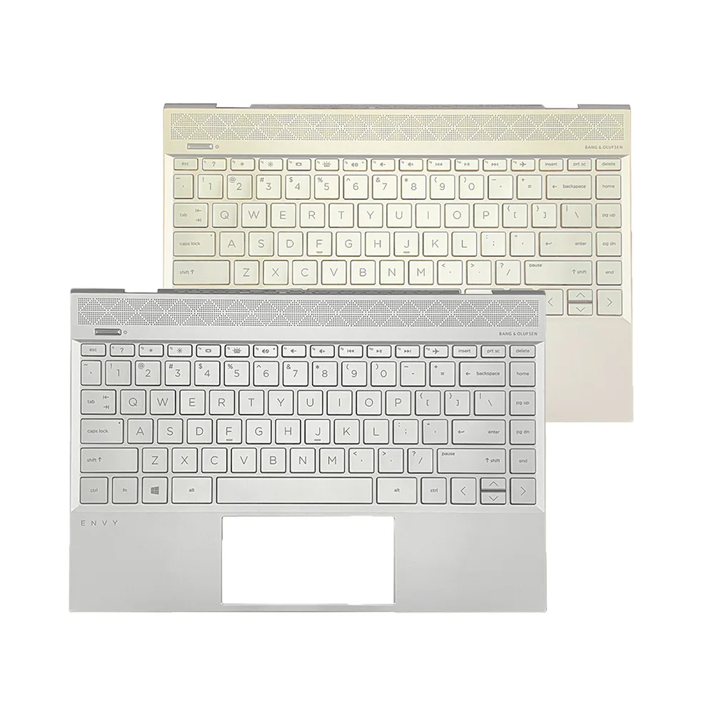 Brand New Laptop Case For HP ENVY 13-AH 13-AH0006TU 13-AH0008TU TPN-W136 Palmrest With Backlit Keyboard Silvery/Golden