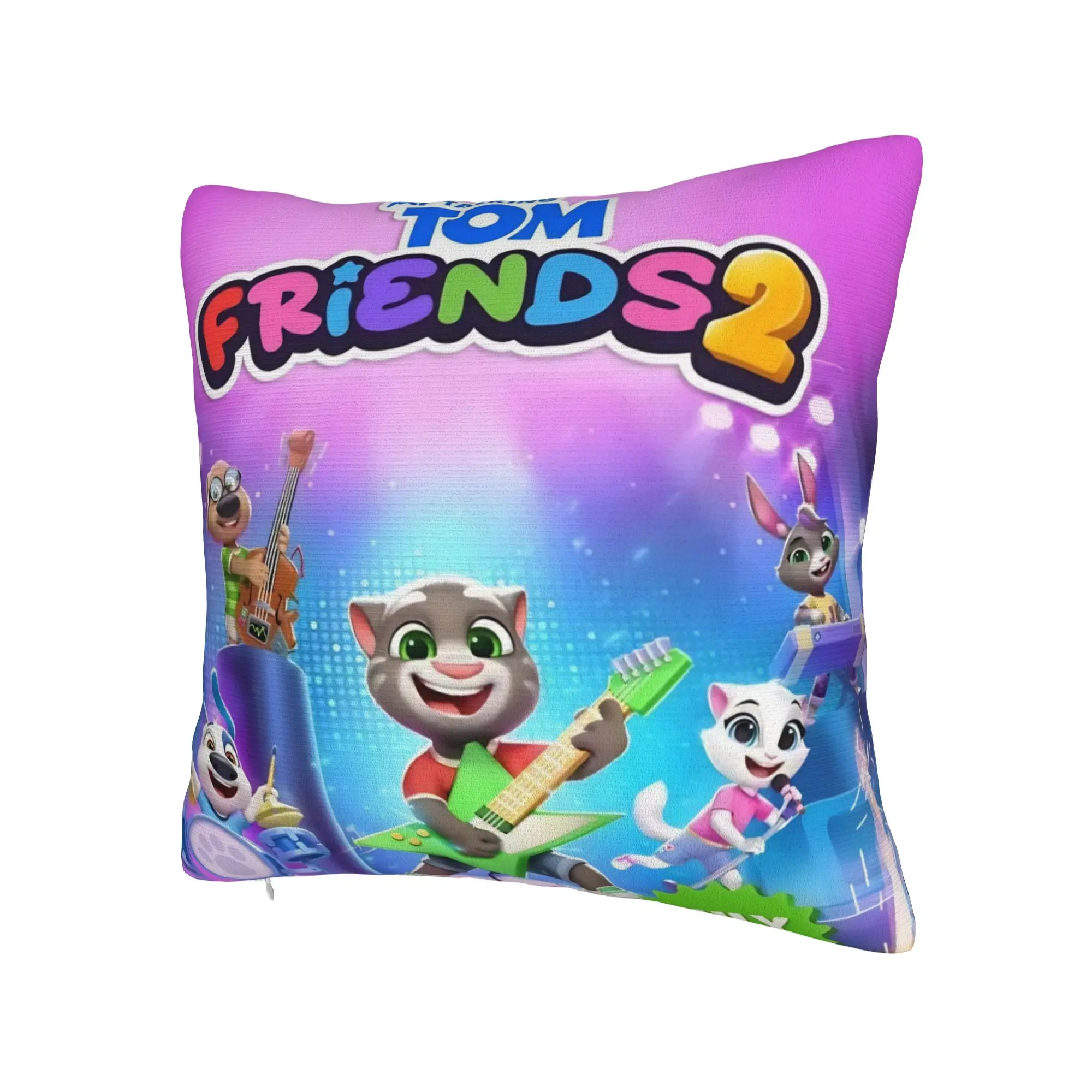 Decorative Pillowcases T-Talking T-Tom And F-Friends Merch Home  Throw Pillow Case Cover Square Multiple Sizes