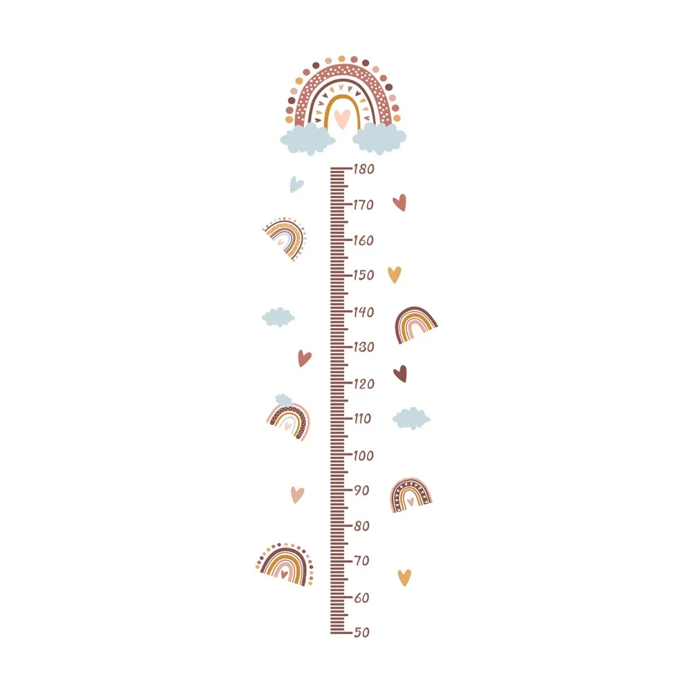 For Living Room Height Chart Decal Living Room Decor Playful Aesthetic PVC Material Easy To Remove No Wall Marks