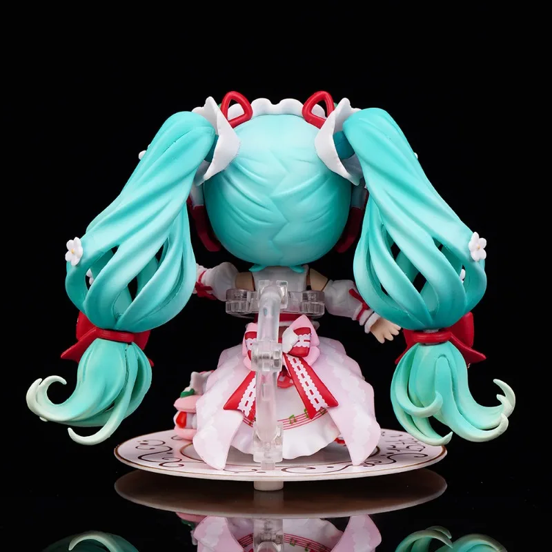 โมเดล Q ดินเหนียว Hatsune Miku 15th รุ่น Q เค้กสตรอเบอร์รี่ Morikura ดินปั้นทรงกลมสำหรับผู้ชาย