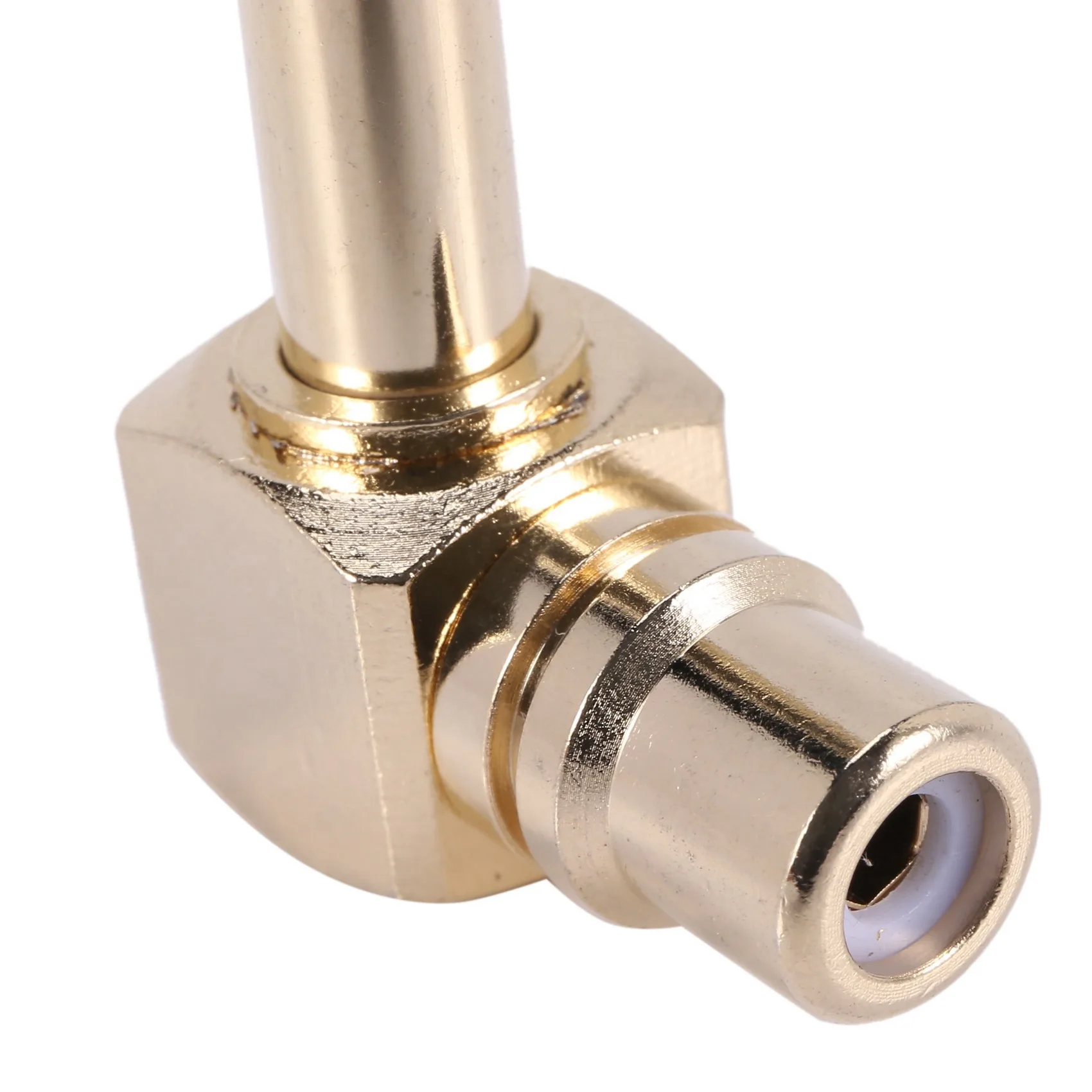 # Best Choice 6-PACK RCA Female Jack To 1/4 Inch Mono Male Plug Right Angle Audio Adapter,Gold