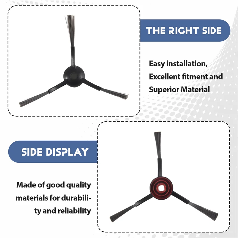 ABKR-escovas laterais para ecovacs deebot t8/t9/n8/x1 omni/x1 turbo/t10 omni/t10 turbo/t20 omni/t9 +/n8 +/n8 pro/n8 plus substituição