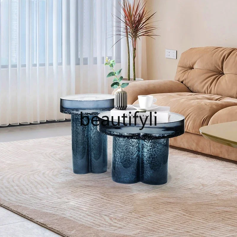

ls 42Living room coffee table household round table splicing combination transparent corner table