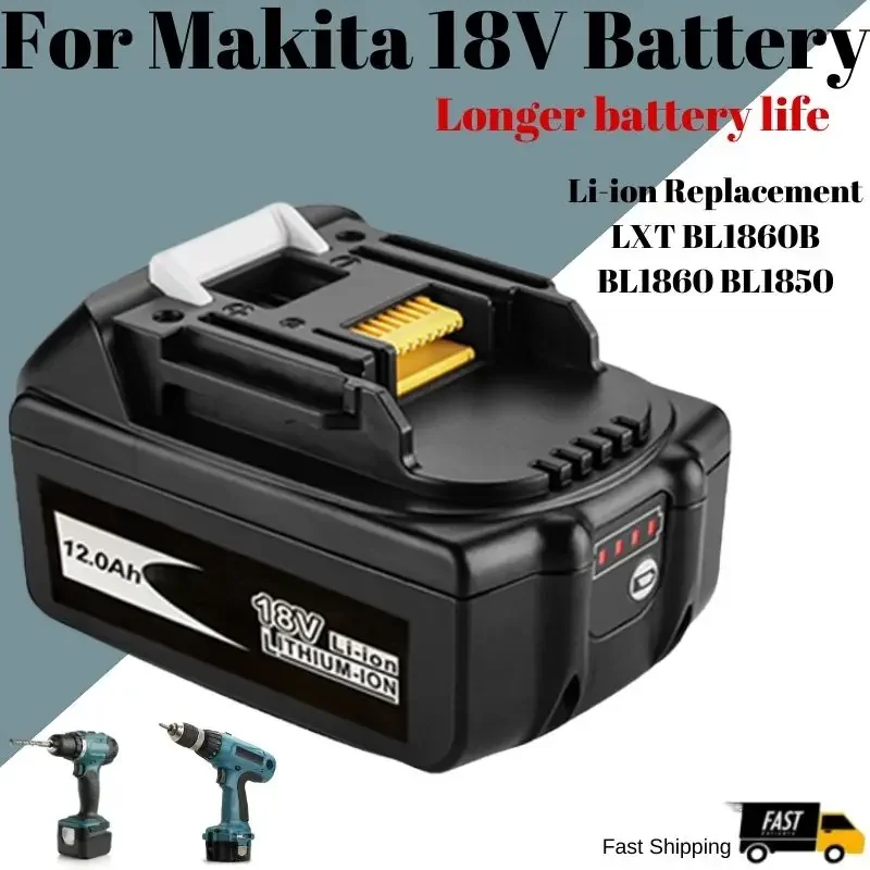 BL1890 For Makita 18V Battery 6Ah Lithium Battery For Makita Drill For LXT BL1860B BL1860 BL1850 For Makita Rechargeable Battery