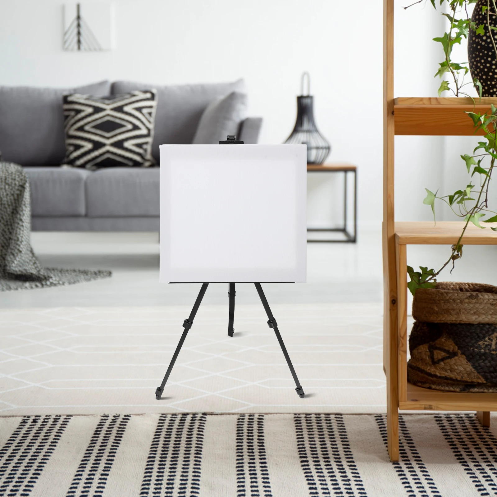 

Foldable Easel Height Painting St Aluminum Display Rack Black Drawing St White Tripod Portable Art Supplies