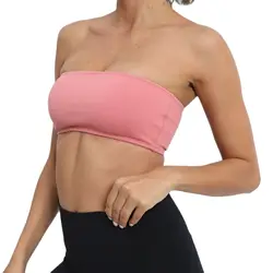 ZEEHOOH Yoga Bra Strapless Wrapped Chest Sports Tube Top Quick Dry Sweat Absorbing Breathable Quality Fitness Underwear