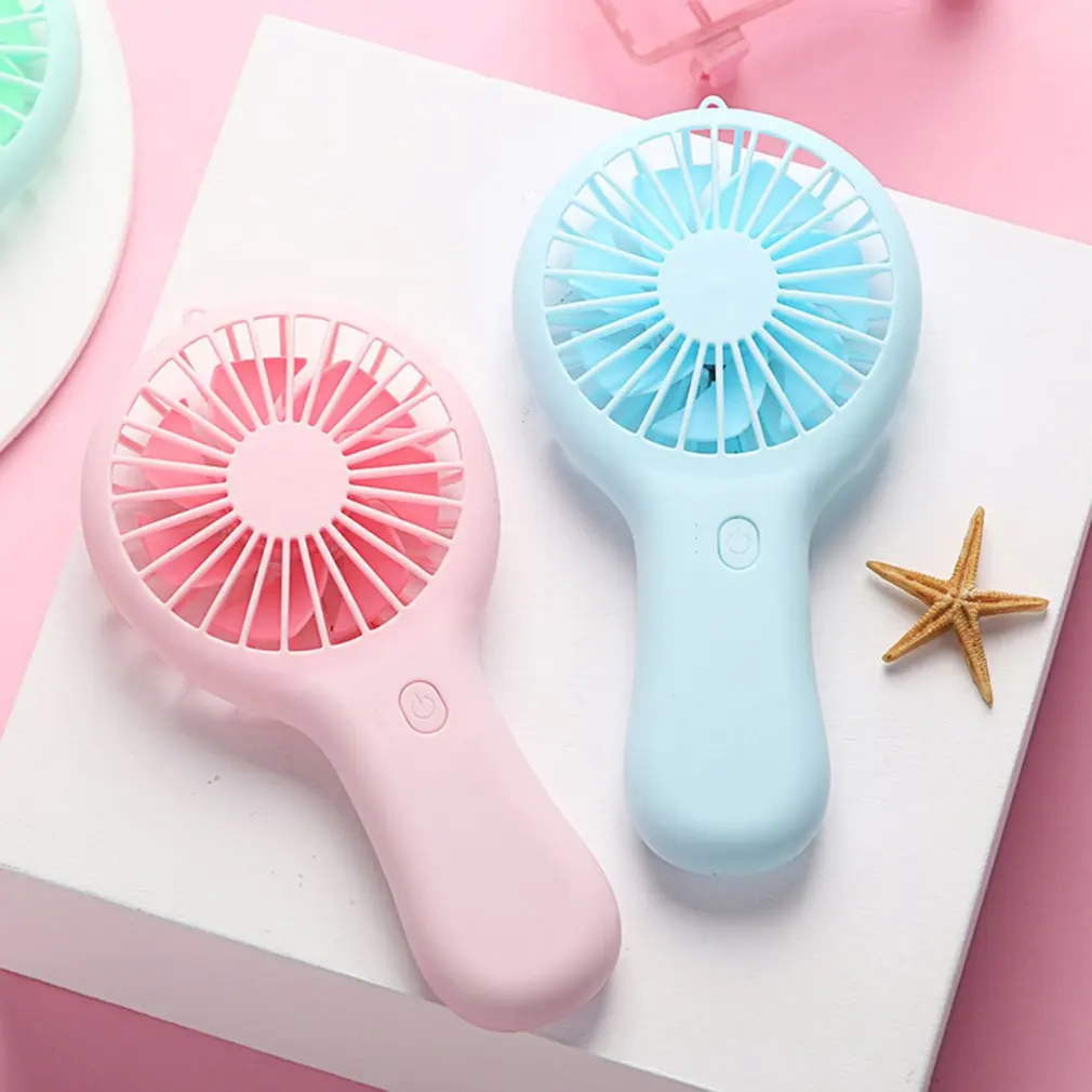 USB Mini Wind Power Handheld Fan Convenient And Ultra-quiet Fan High Quality Portable Student Office Cute Small Cooling Fans