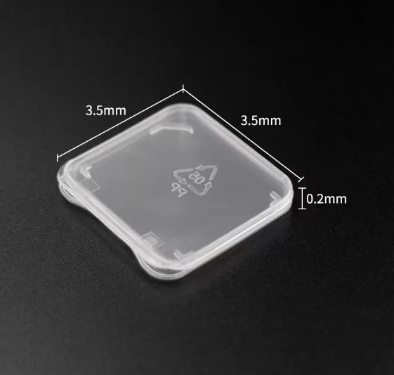 10 Stück transparente SD-Kartenetui-Halterung, langlebige Aufbewahrungsbox für SD/Micro SD/SDHC/SDXC-Speicherkarten