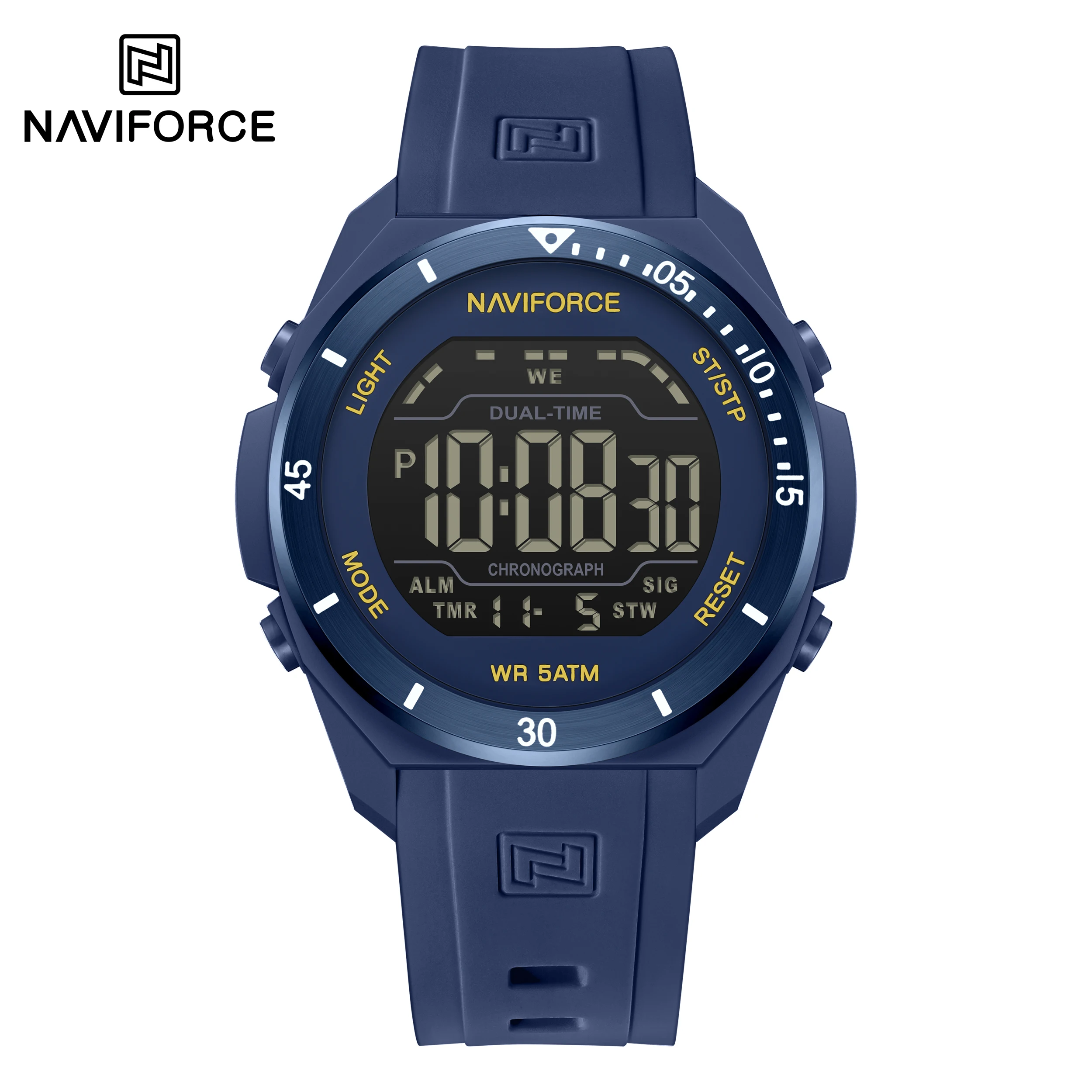 

NAVIFORCE 7138 Brand Fashion Men's Digital Watch Date Display 5ATM Water Resistance Outdoor Sports Casual Men Digital Wristwatch