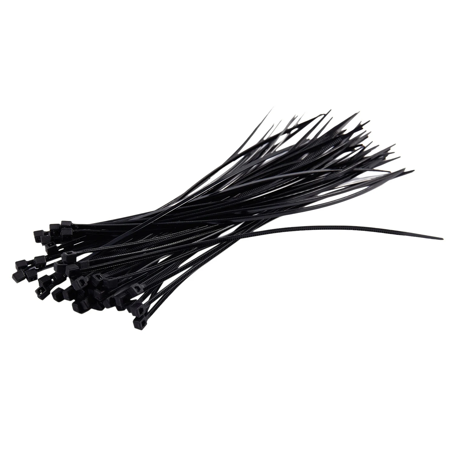 3mm x 150mm Auto Wire Push Cable Zip Tie Organizer White Black 100 Pcs image 5