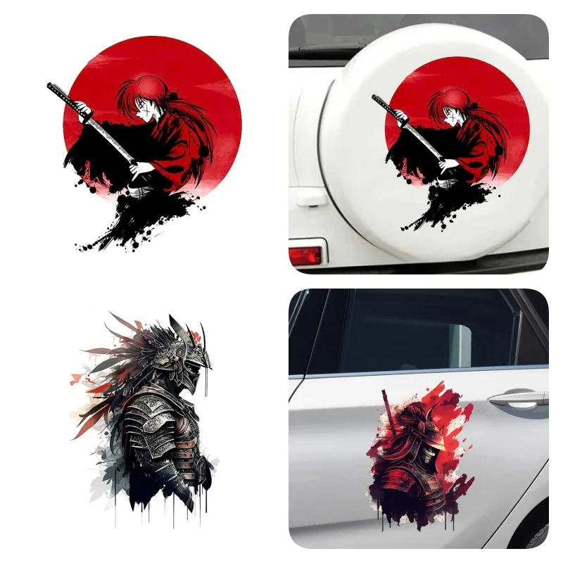 Japanische Samurai Vinyl Auto Aufkleber Okklusion Scratch Aufkleber Wasserdicht Dekor Vinyl Aufkleber Auto Zubehör